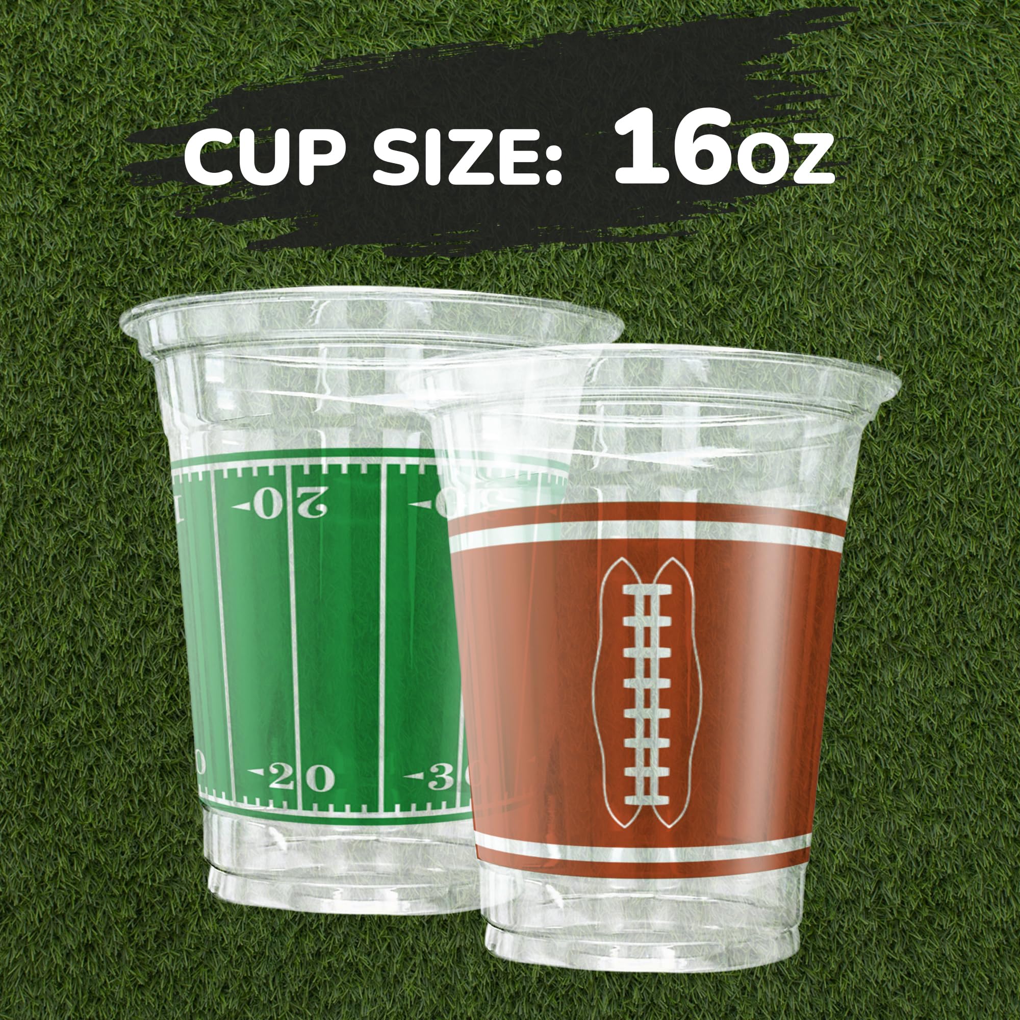 ArtCreativity football field design cups adding table appeal