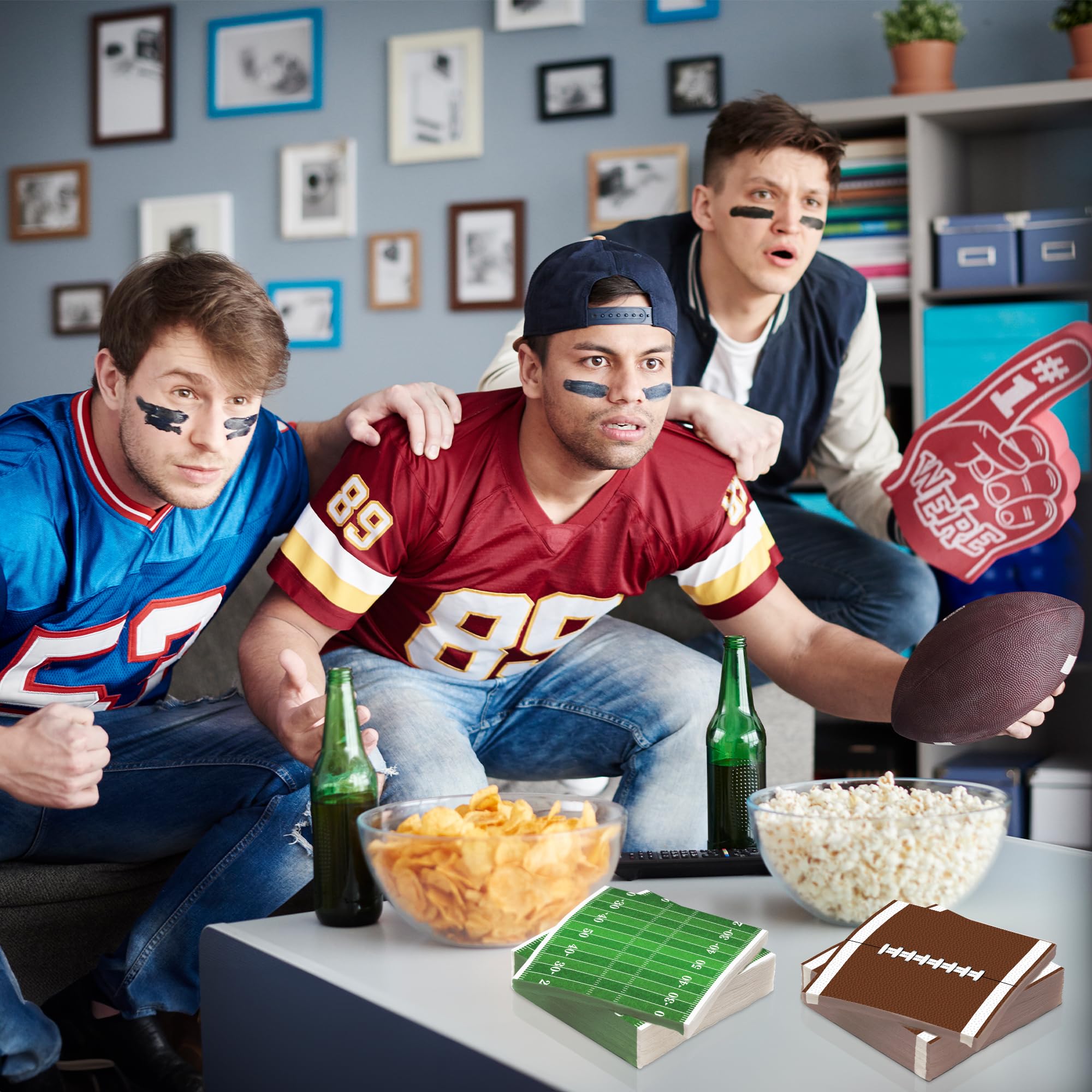 ArtCreativity durable 2-ply napkins withstand spills during game-day events.