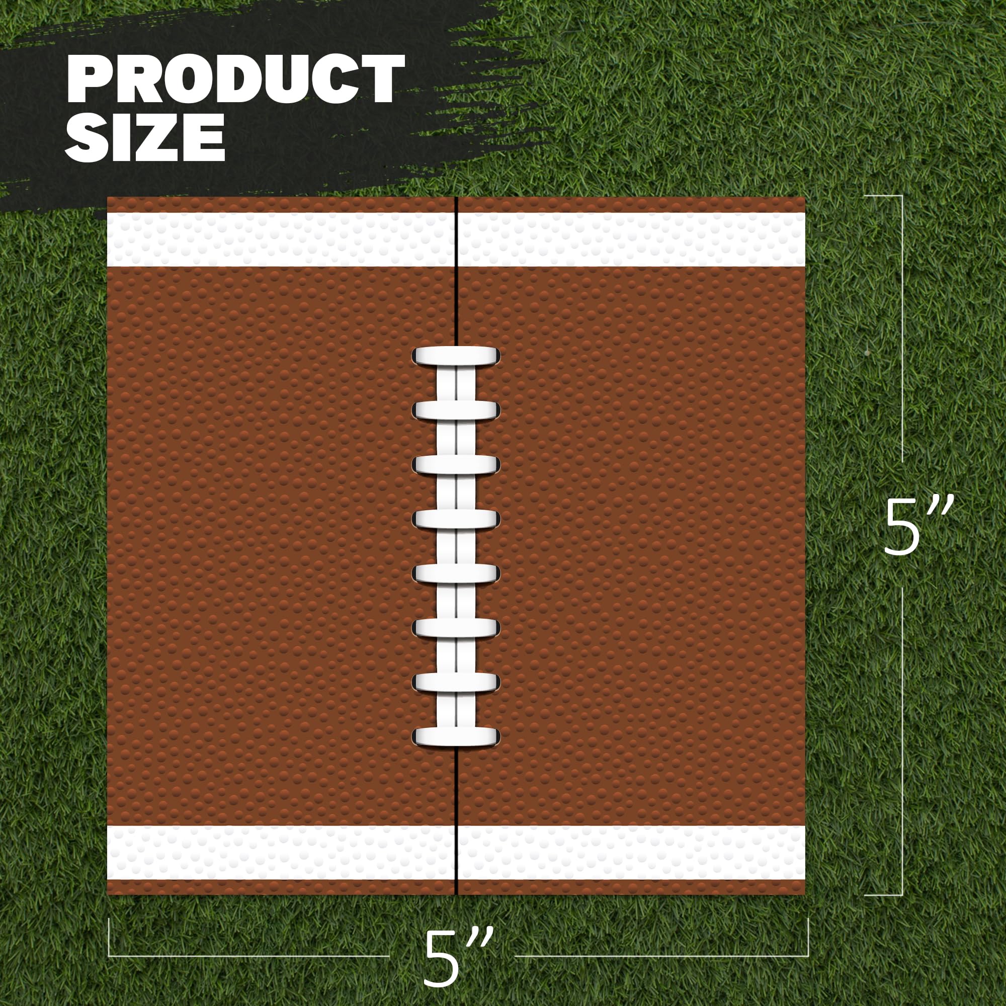 ArtCreativity football-napkins featuring football-field design ideal for themed parties.
