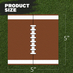 ArtCreativity football-napkins featuring football-field design ideal for themed parties.