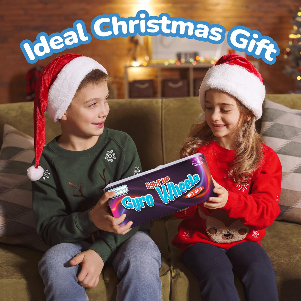 ArtCreativity gift-ready gyro wheels offer engaging play for boys and girls.