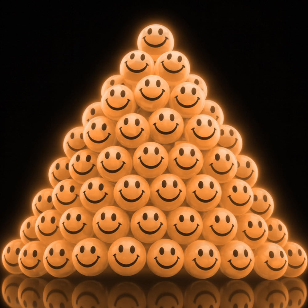 ArtCreativity glow-in-the-dark smiley-face ball for night play and high bounce.