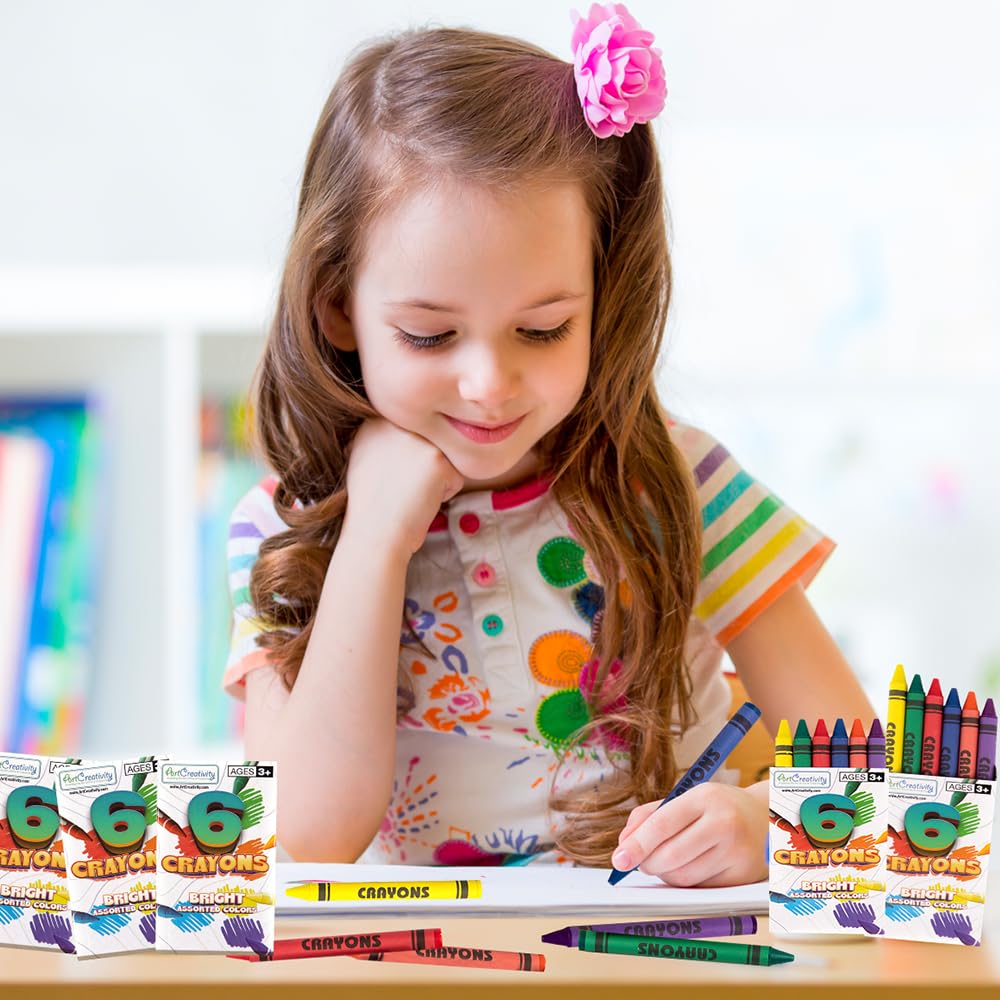 ArtCreativity kids coloring session with easy-grip crayons for ages 3+