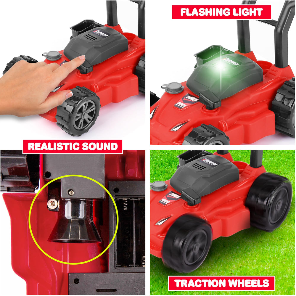 ArtCreativity startup-sound mower invites kids to enjoy role-play adventures outdoors.