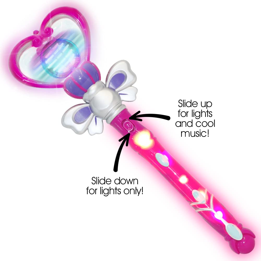 ArtCreativity 13.5-inch wand illuminates vividly during party moments.