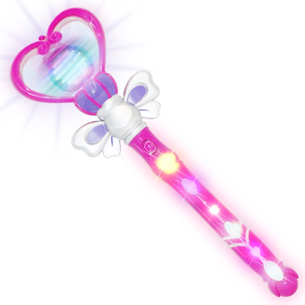 ArtCreativity light up heart wand with purple heart top for magical pretend play.