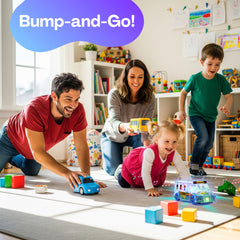 ArtCreativity bus with LED lights enhances nighttime play and curiosity.