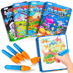 ArtCreativity Ocean theme magic water coloring book; mess-free toddler creativity.