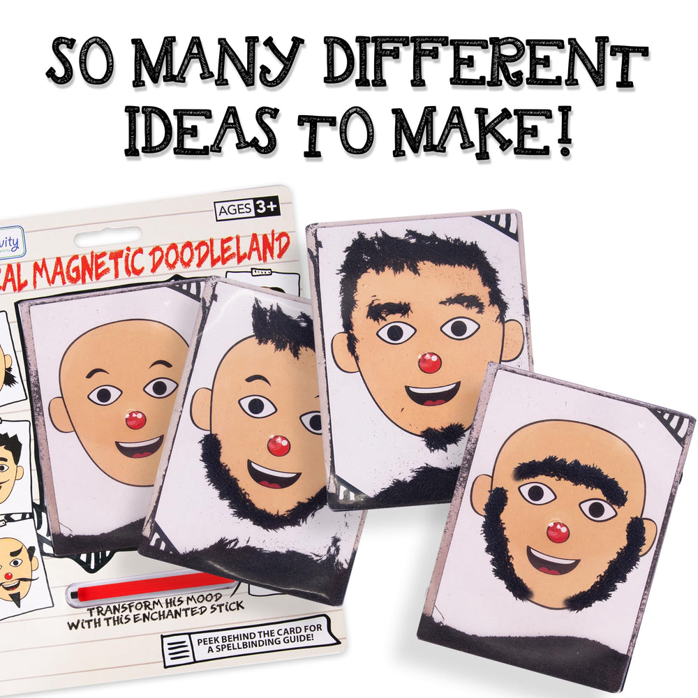 ArtCreativity Magnetic Drawing Face 2-Pack portable-travel setup, ideal for car rides and plane trips.