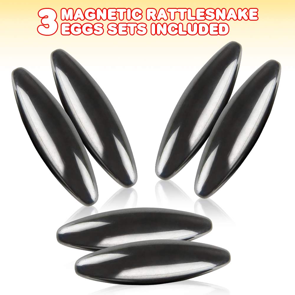 ArtCreativity rattlesnake eggs magnets demonstrating rattle sound