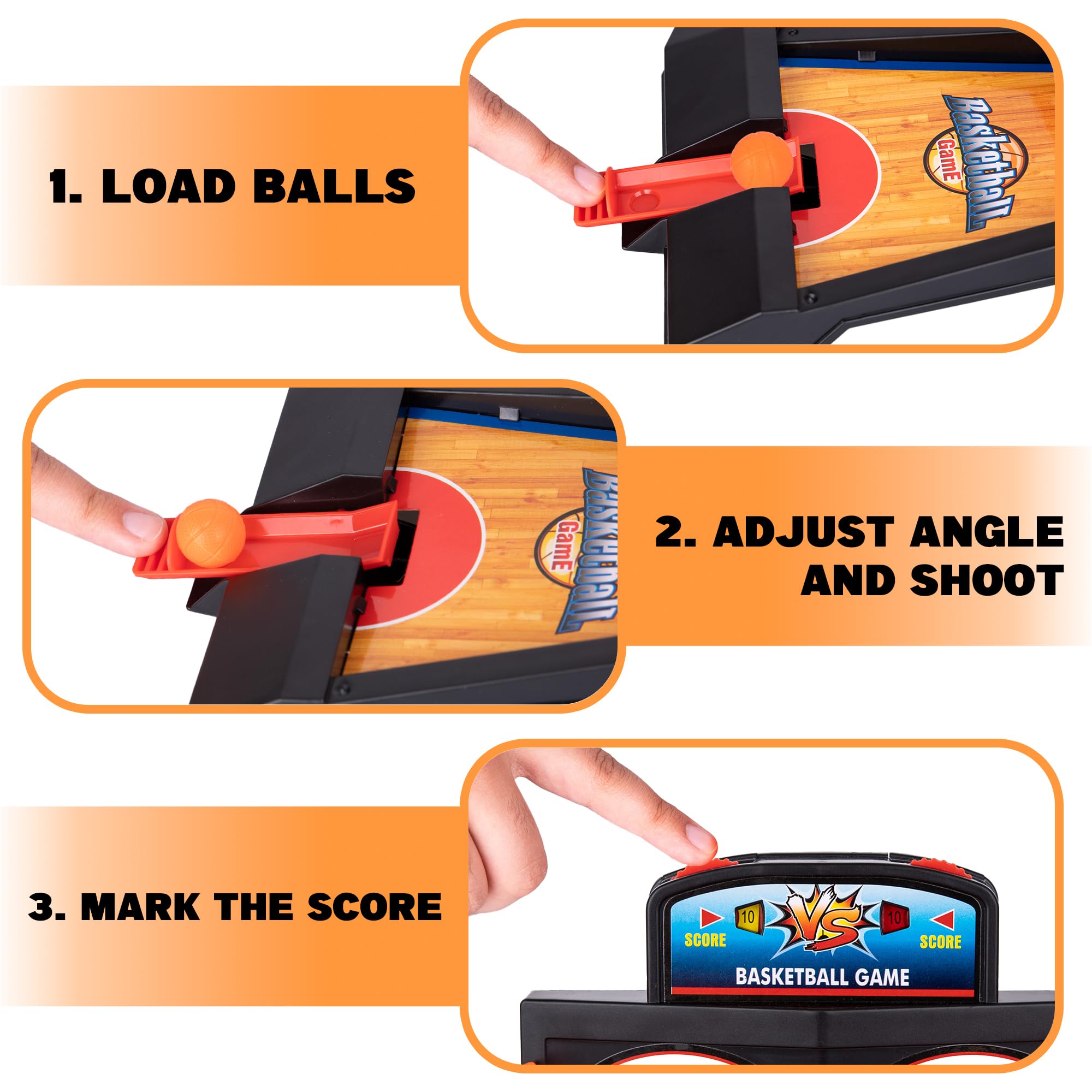 ArtCreativity mini basketball game set engages kids and adults for quick play.