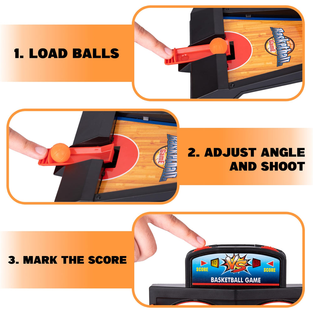 ArtCreativity mini basketball game set engages kids and adults for quick play.