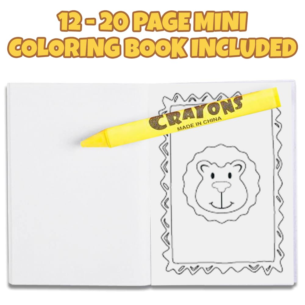 ArtCreativity mini coloring book with 20 animal pages for kids