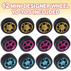 ArtCreativity mini designer wheel yoyo promotes focus and social play through colorful design
