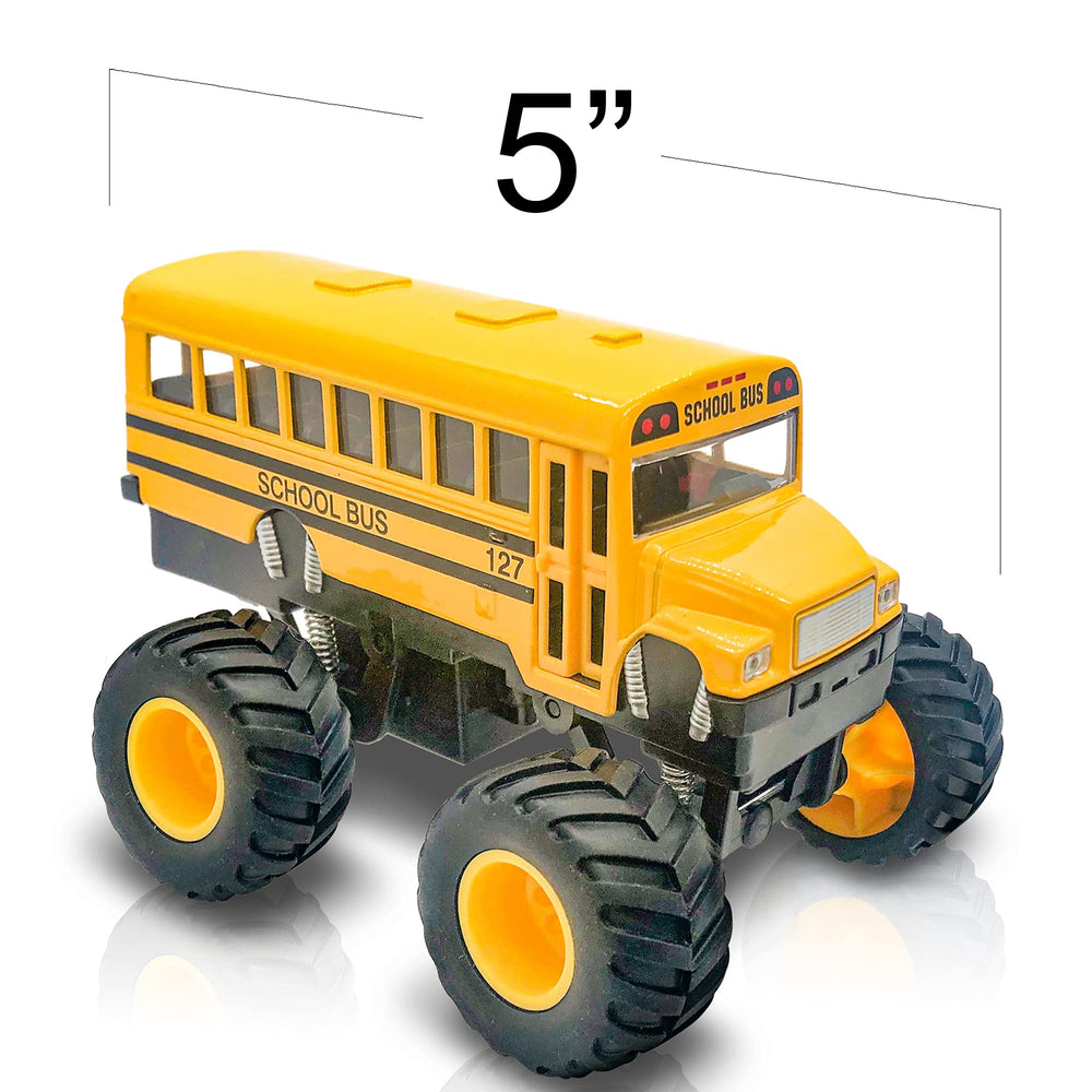 ArtCreativity monster school bus diecast durability for lasting play