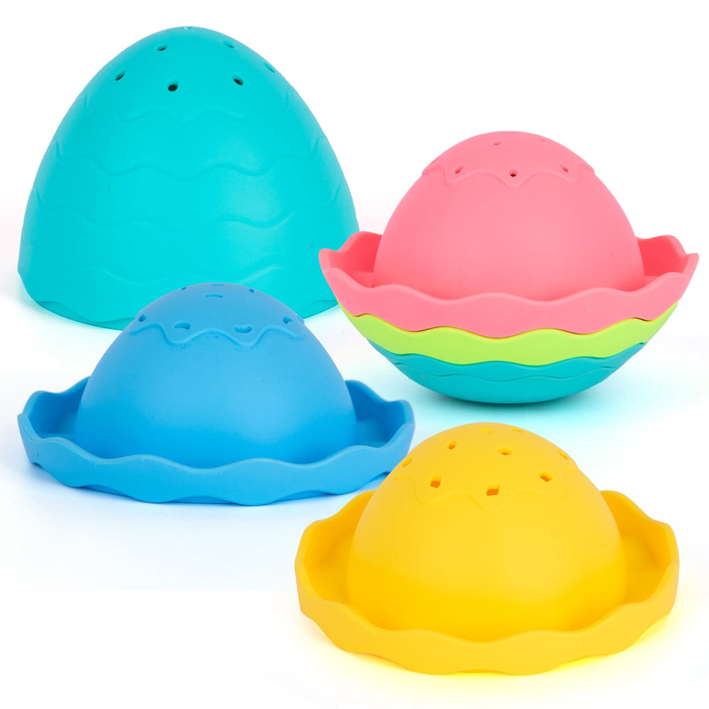 ArtCreativity pastel eggs inviting imaginative bath time play