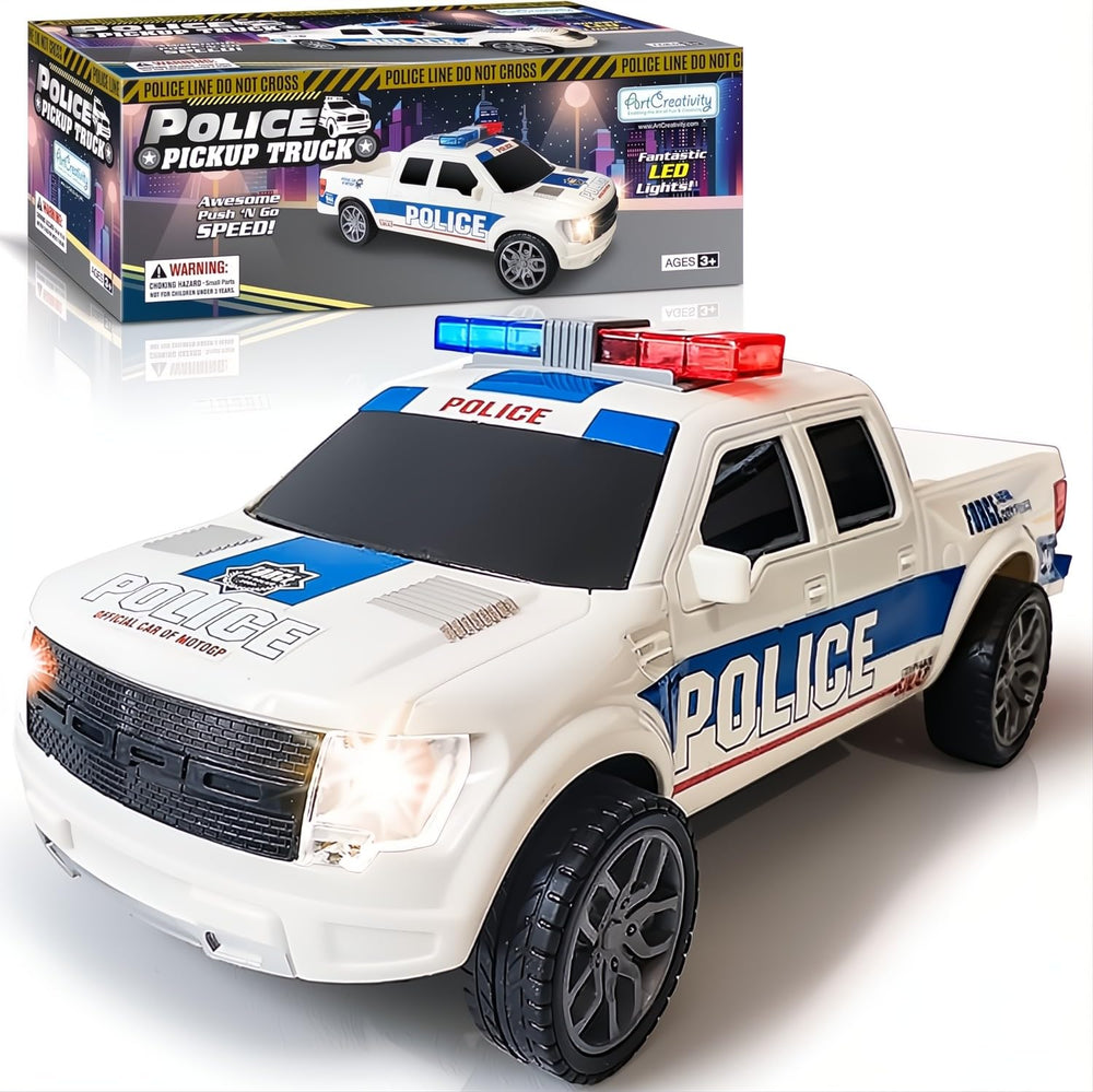 ArtCreativity LED headlights improve visibility in dim playrooms during adventures.