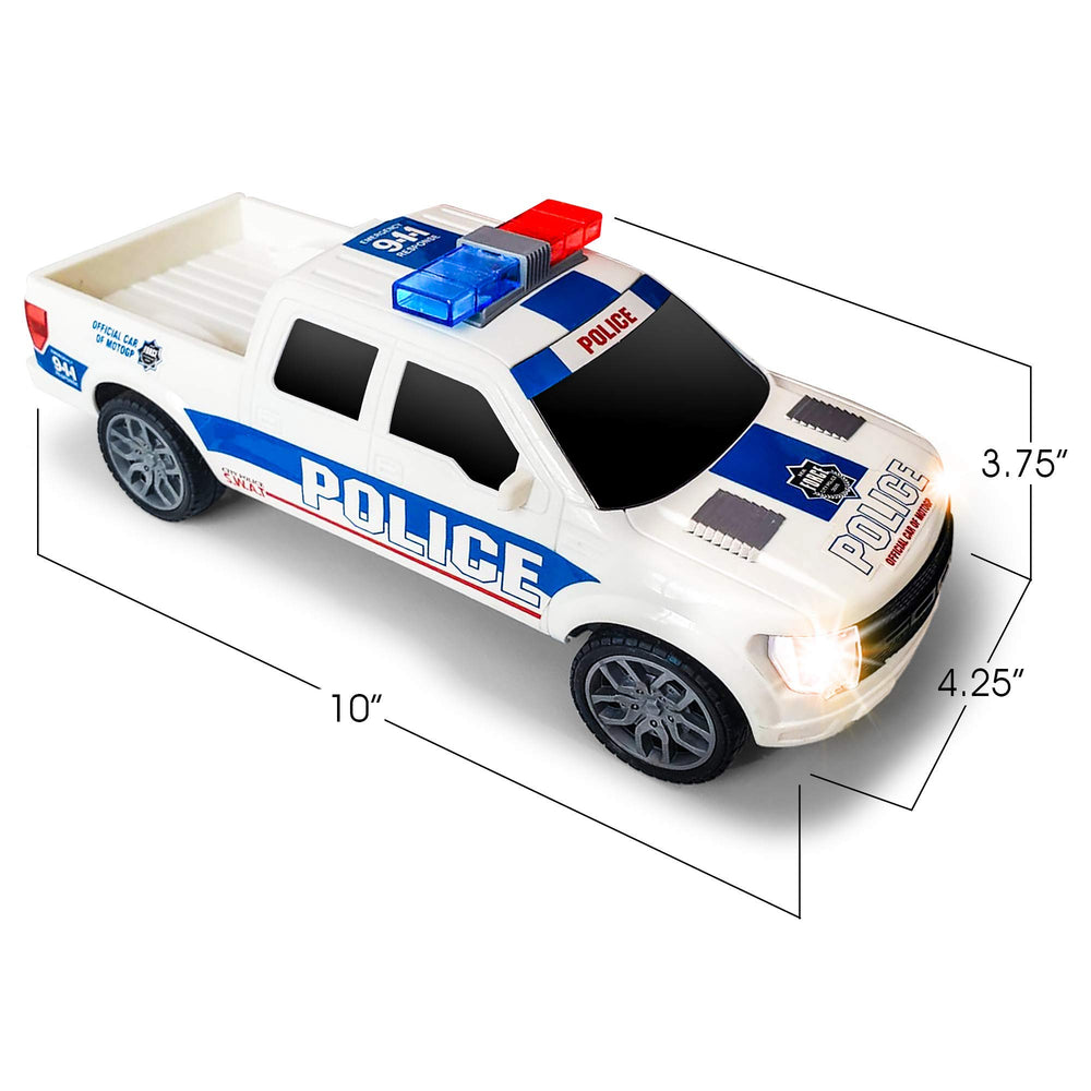 ArtCreativity push-n-go police truck promotes active play and motor skill practice.