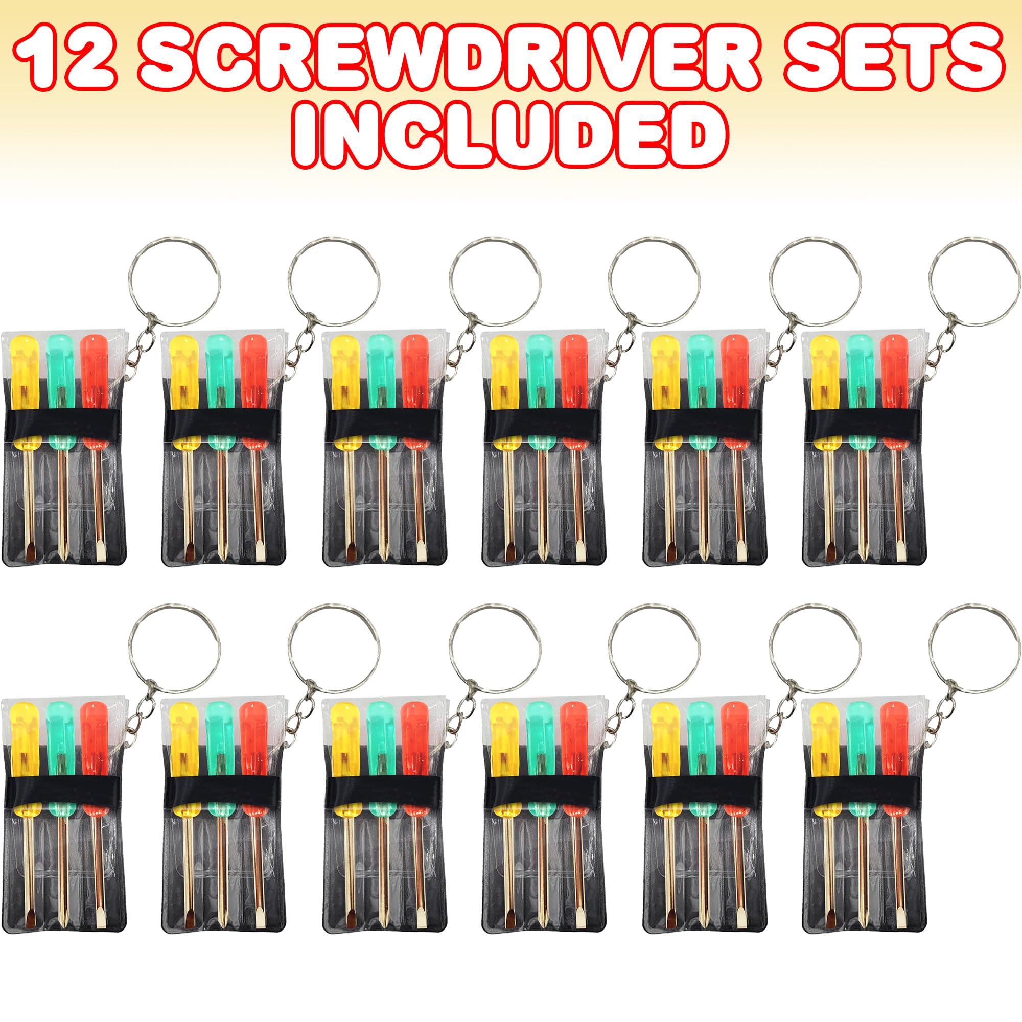 ArtCreativity PVC keychain pouch keeps tools organized in a compact pocket.