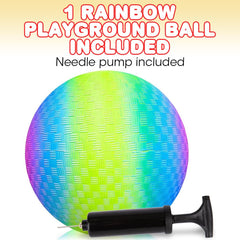 ArtCreativity rainbow playground ball colors adds vibrant park games and group play.