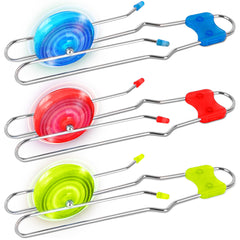 ArtCreativity Retro Light Up Gyro Wheels on rails with LEDs for mesmerizing play.