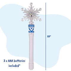 ArtCreativity snowflake wand featuring four flashing modes for imaginative storytelling