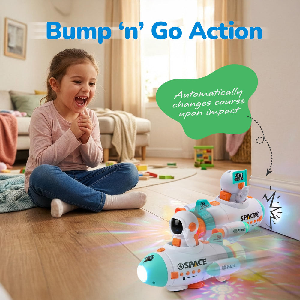 ArtCreativity astronaut waving figurine adds motion to pretend play.