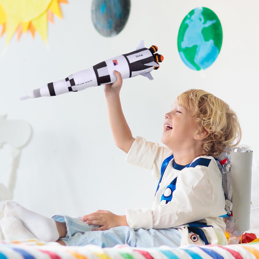 ArtCreativity rocket plush ideal for space party decor and gifts.
