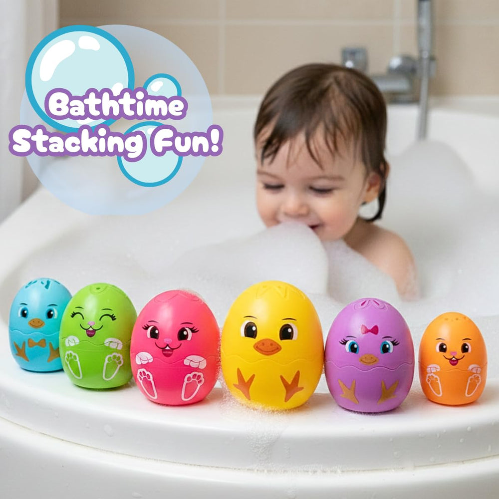 ArtCreativity space-saving nesting design keeps bath clutter minimal and organized.