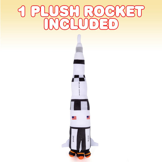 ArtCreativity space shuttle plush with detailed colors for authentic pretend play.