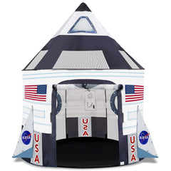 ArtCreativity rocket tent front view boosts imaginative play indoors.