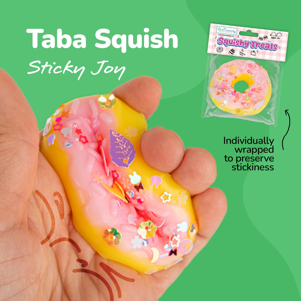 ArtCreativity squishy croissant highlighting detailed dessert design