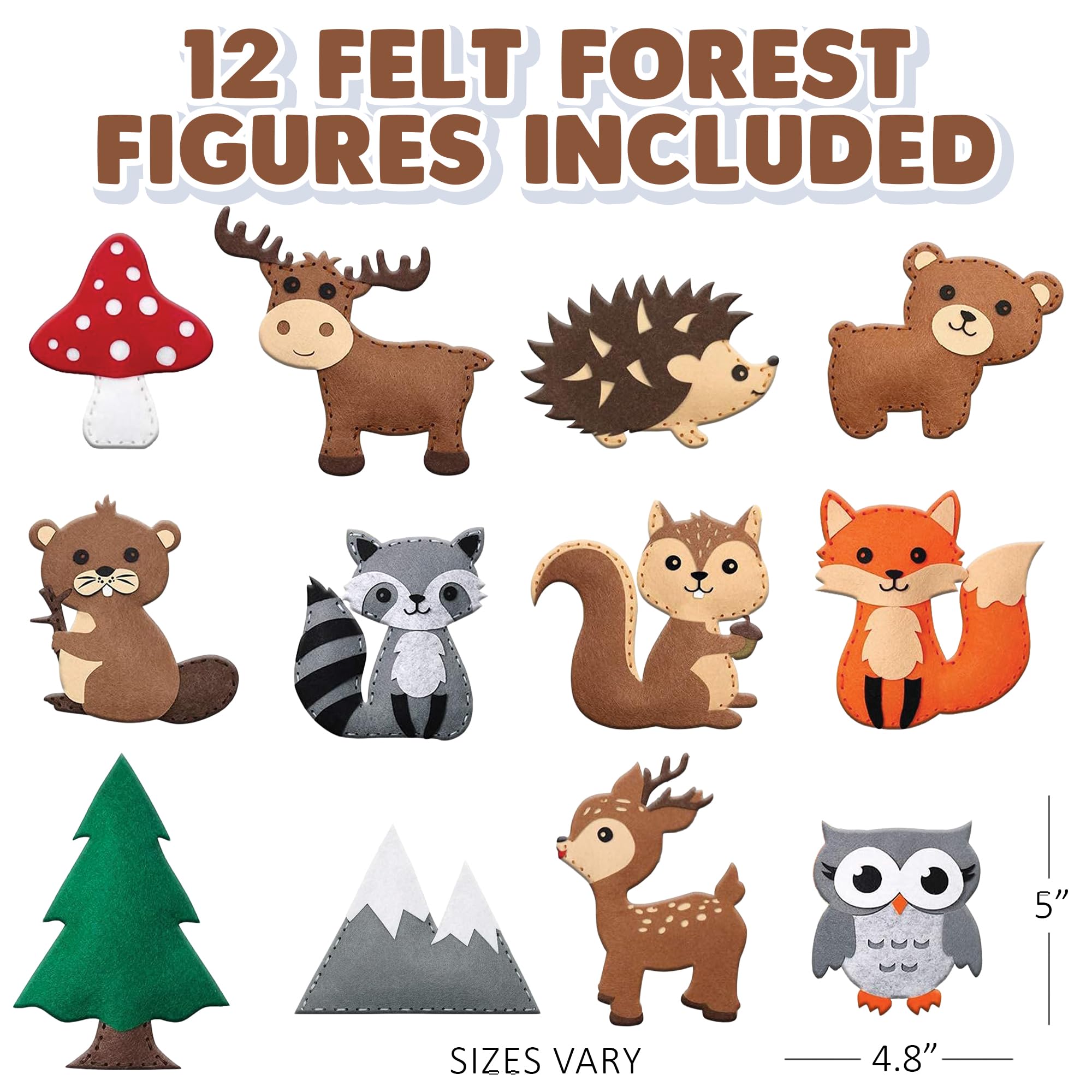 ArtCreativity Sewing Kit with forest animals sparks hands-on crafting fun for kids.