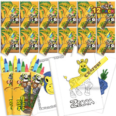 ArtCreativity Zoo Animal Mini Coloring Book cover, ideal quiet activity