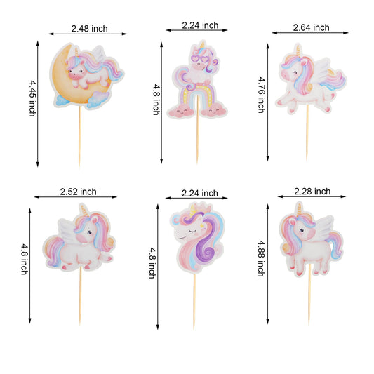 Arthsdite rainbow moon cloud toppers add playful charm to cupcakes