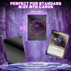 Artimana Crimson Black Lotus sleeves protect standard MTG cards during play.