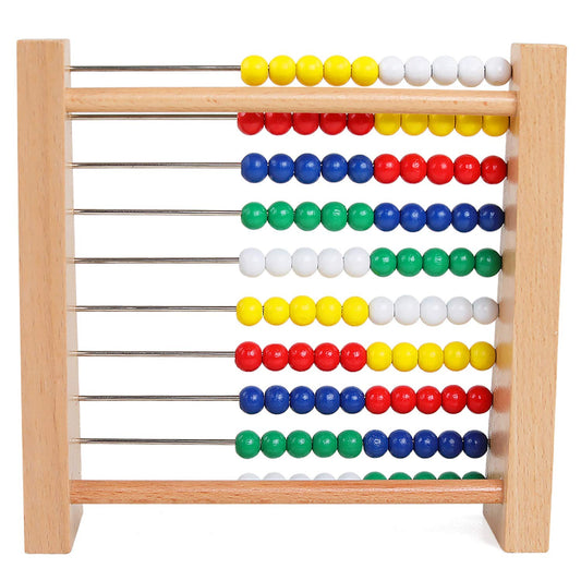 Artist Unknown Abacus wooden counting frame promotes early number sense for kids