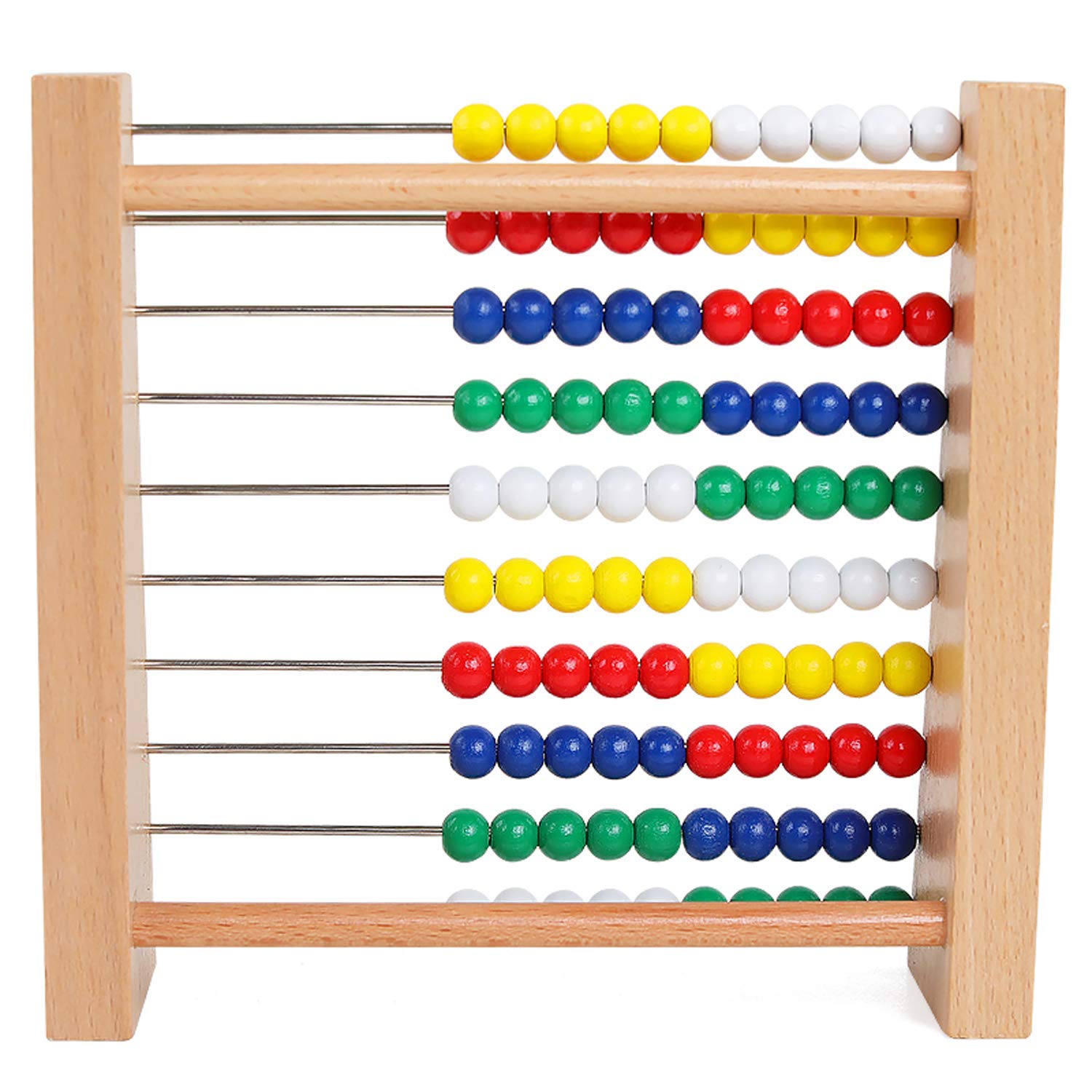 Artist Unknown Abacus wooden counting frame promotes early number sense for kids
