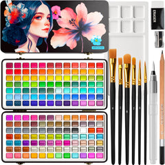 ARTISTRO 168 watercolor pans full set for versatile color blending.