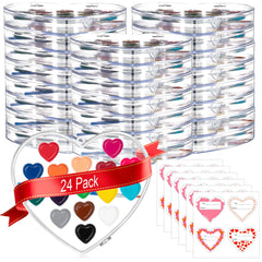 ARTLYMERS heart watercolor palette with vibrant colors for kids' art projects
