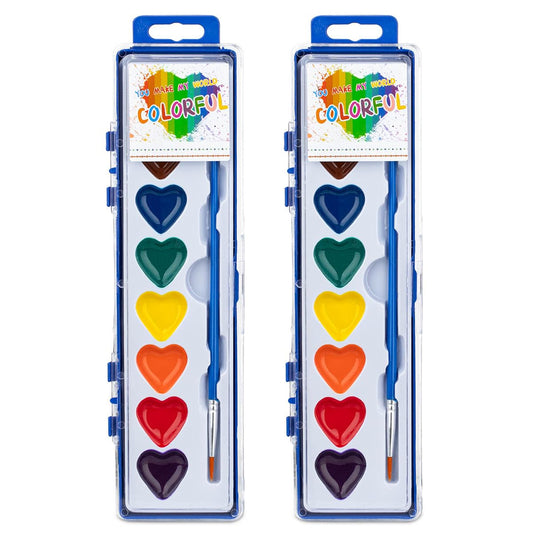 ARTLYMERS heart watercolor set for kids—soft colors for little painters' first masterpieces.