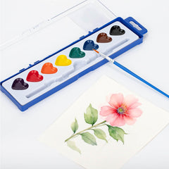 ARTLYMERS set lid doubles as palette during color mixing