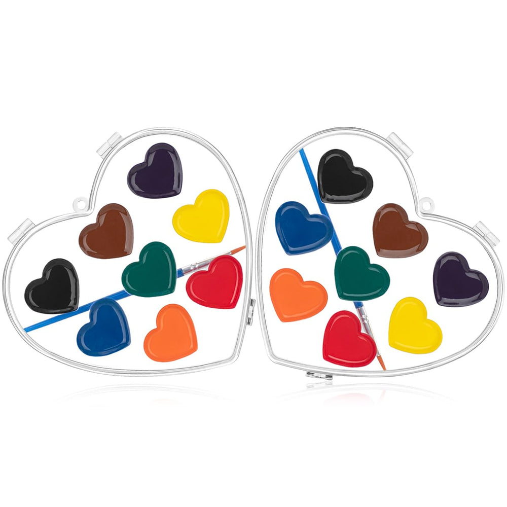 ARTLYMERS Valentines Day Kids Watercolor Heart Sets showcase safe, washable colors for classroom art.
