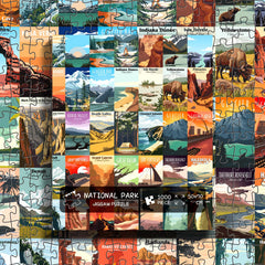 Artnedu National Parks puzzle featuring Grand Canyon poster, great for relaxing evenings.