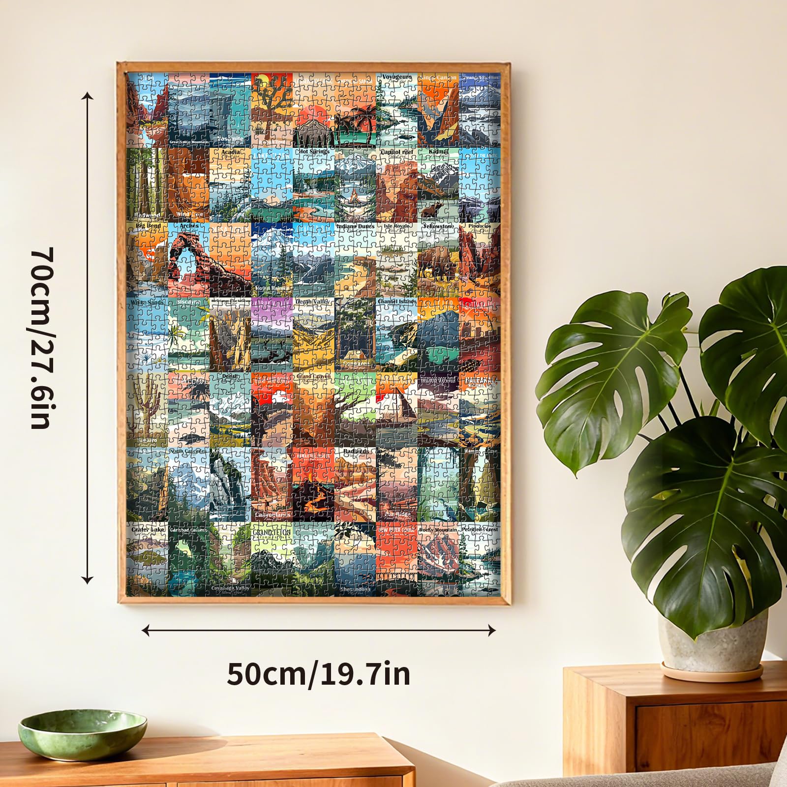 Artnedu puzzle on thick cardboard, durable pieces for repeated puzzling sessions.