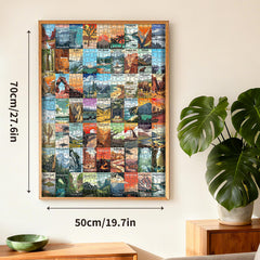 Artnedu puzzle on thick cardboard, durable pieces for repeated puzzling sessions.
