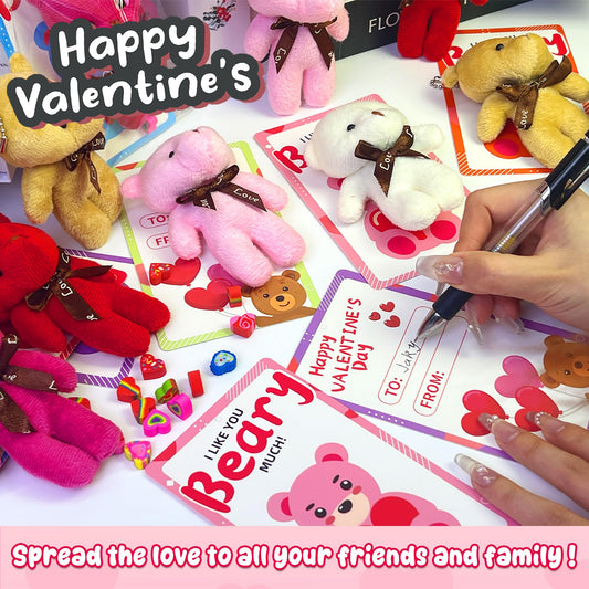 Artnedu valentines day cards with toys designed to delight kids.