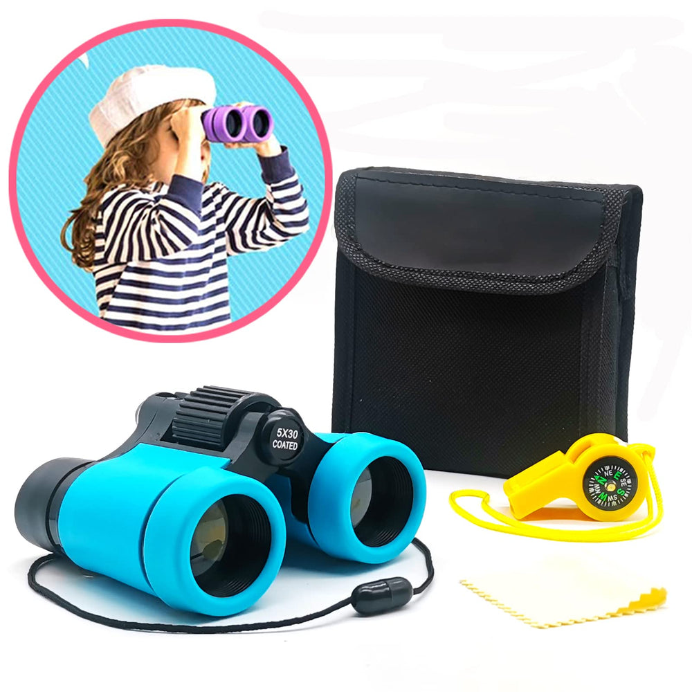 ARTOMIDE Kids Binoculars folded compact design for easy storage.