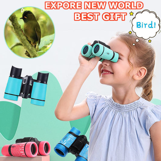ARTOMIDE Kids Binoculars with soft rubber eyepiece protection during play.