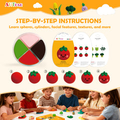 ARTPAR step-by-step tutorials guiding kids through veggie sculpture ideas